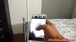 Watch amateur stepsis ride big cock in POV fingering session