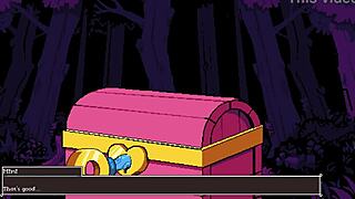 I play flipwitch, casting the forbidden sex hex on that giant chest key.