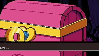 I play flipwitch, casting the forbidden sex hex on that giant chest key.