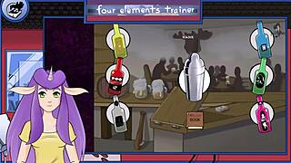 avatar the last airbender four elements trainer part 21 showering azula