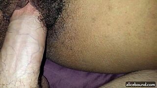 Amateur couple bound and using vibrator POV.
