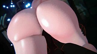 Ruan Mei in intense hentai action with big tits and creampie.