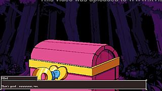 I play flipwitch, casting the forbidden sex hex on that giant chest key.