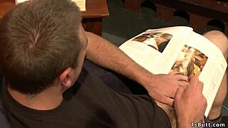 Shemale catches roommate masturbating