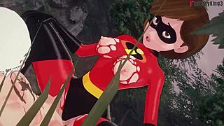 elastigirl gets pounded on forest mission in incredibles full movie