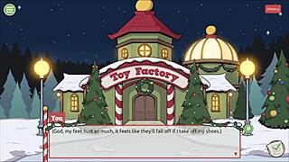 Naughty Elf Surprises Sexy Santa Wife!