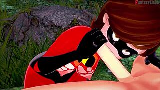 elastigirl gets pounded on forest mission in incredibles full movie