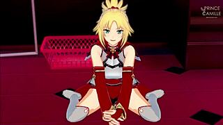mordred pedragon masturbates you, lets you finish inside?