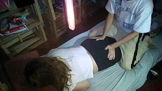 Massage Session Turns Into Something More for Latina Milf Amateur