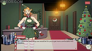 Naughty Elf Surprises Sexy Santa Wife!