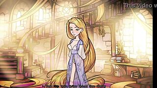 Hentai Rapunzel Shows Small Tits