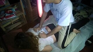 Massage Session Turns Into Something More for Latina Milf Amateur