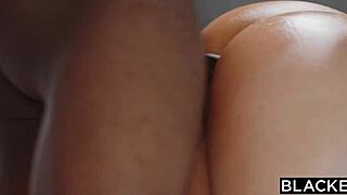 Curvy Blonde Kayley Rides Big Black Cock in Interracial Creampie Fantasy