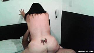 is this mature housewife cheating in a cuckold pov sex video?