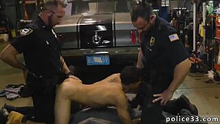 Asian Boy's First Gay Fuck! Romped By Police!