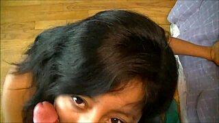 Stephanie got completely wrecked, covered in cum after her first wild blowjob.