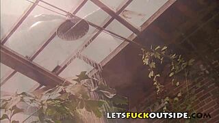 milf faith leone fucks outside in bath