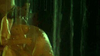 lezley zen bathing in shower, juicy pussy rimjob action 😍💦