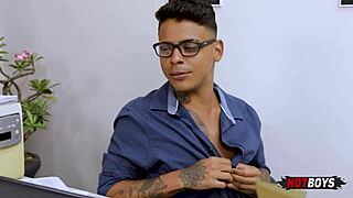 Young Tattooed Teen Fucking Boss In Anal POV Assfucking Session