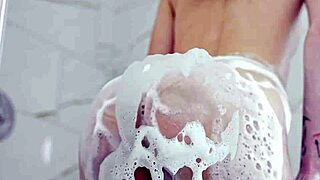 Bella Nova Rides Fat Cock In Shower Missionary, Tight Pussy Cumshot Wet Sex