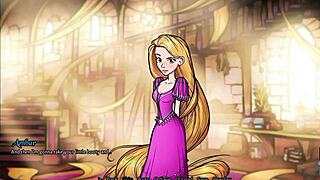 Hentai Rapunzel Shows Small Tits