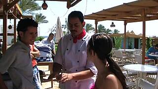 Crazy couple banging hard on a deserted road at night