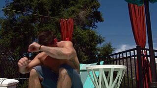 Nextdoorraw - Tall Redhead Caught Creeping on Neighbor for Bareback Action.