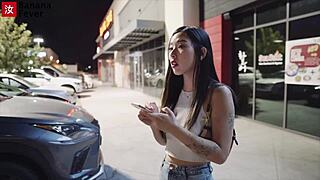 Korean hottie Elle Lee craves Chinese cock in hotel for intense banging