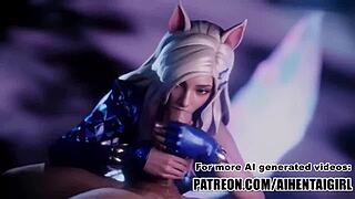 League Of Legends Ahri Makes You Cum In Uncensored Hentai
