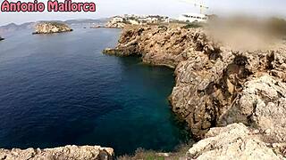 Horny Spanish Amateur Couple Seduces Me for Public Threesome on Beach. Mancheguitos Shock with Monster Cock Action!