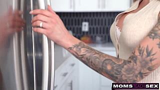 Milf teaches stepson hardcore fucking