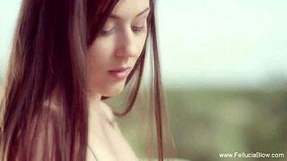 Mature woman gives oral to man in couple sex