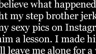 half-brother caught masturbating to photos