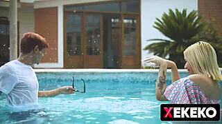 while the latina venezolana with big tits changes in her room, a fake photographer spies on her.