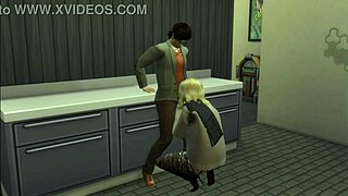 Guy Fucks Girl In Bathroom During Coffee With Friend