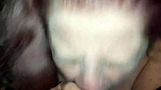 danni from next door sucks my big black cock