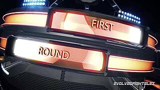 Ariel X Dominates Bella Rossi in Lesbian Strapon Wrestling Match