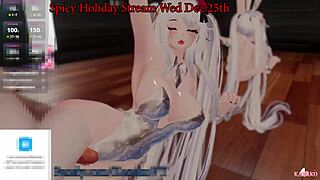 kanako in a spicy bunny suit begs for vibes and non-stop fucking by chatters