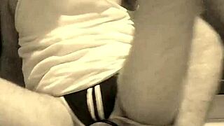 Thomas Odea, the gay pornstar, masturbates his monster cock with big ass play