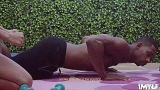 Black Cock Works On Latina Milf Linda's Pussy Bent Over