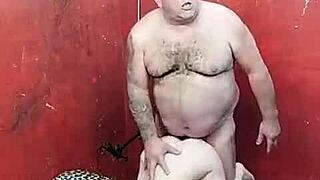 Chubby Girl Loves Old Man Taking Her Doggy to Climax