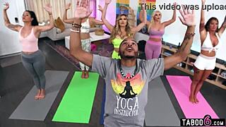 Milfs Gangbang Black Yoga Instructor And His Student.