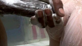 sexy petite 18+ blonde step sis callin’ step bro for towel in bathroom… and wow, this happened