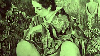 Vintage Erotic Drawings Showcase Retro Anime Style in Detailed Sketches