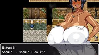 tanned girl natsuki hentai game ep 28 she squirt all over the place in the public bath