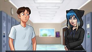 summertime saga episode 83 with cartoon adventures and characters