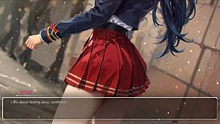 Curvy exhibitionist girlfriend confesses in romance hentai game episode 4