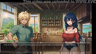 Curvy exhibitionist girlfriend confesses in romance hentai game episode 4