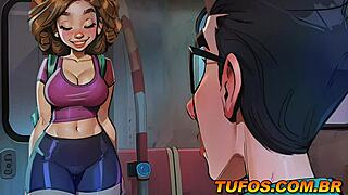 novinha fogosa sem calcinha no metrô escuro, gozando loucamente no trem!