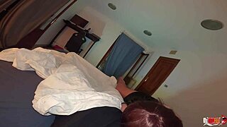 Sharing a Bed with Hot Milf Stepmom, Deepthroating and Fucking Her Wet Pussy